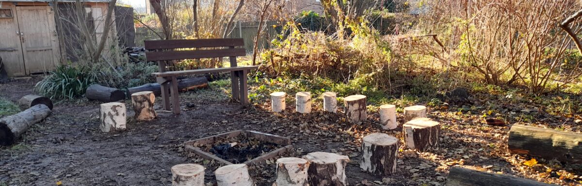 Broadleaf Midlands Tree Care supports local forest school's outdoor learning with log donation.