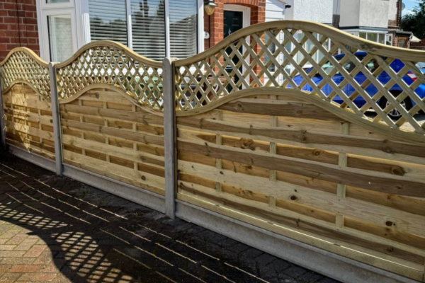 Newly installed fencing by Broadleaf Midlands Tree Care